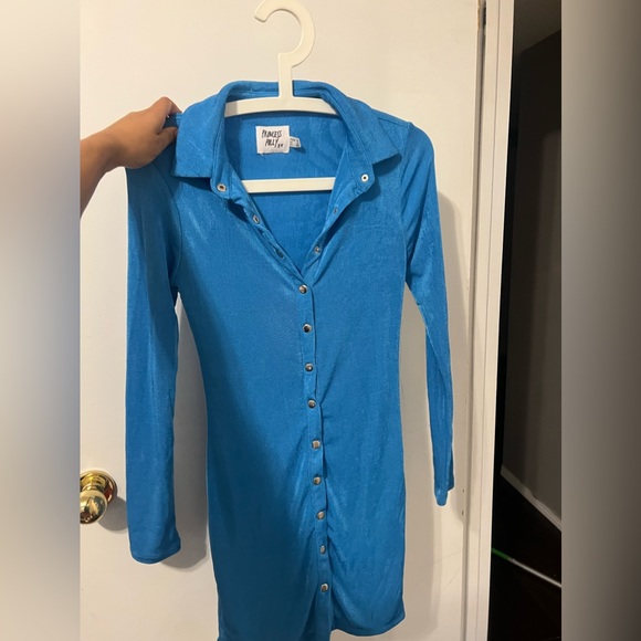 Princess Polly blue dress us 4 - Picture 2 of 3